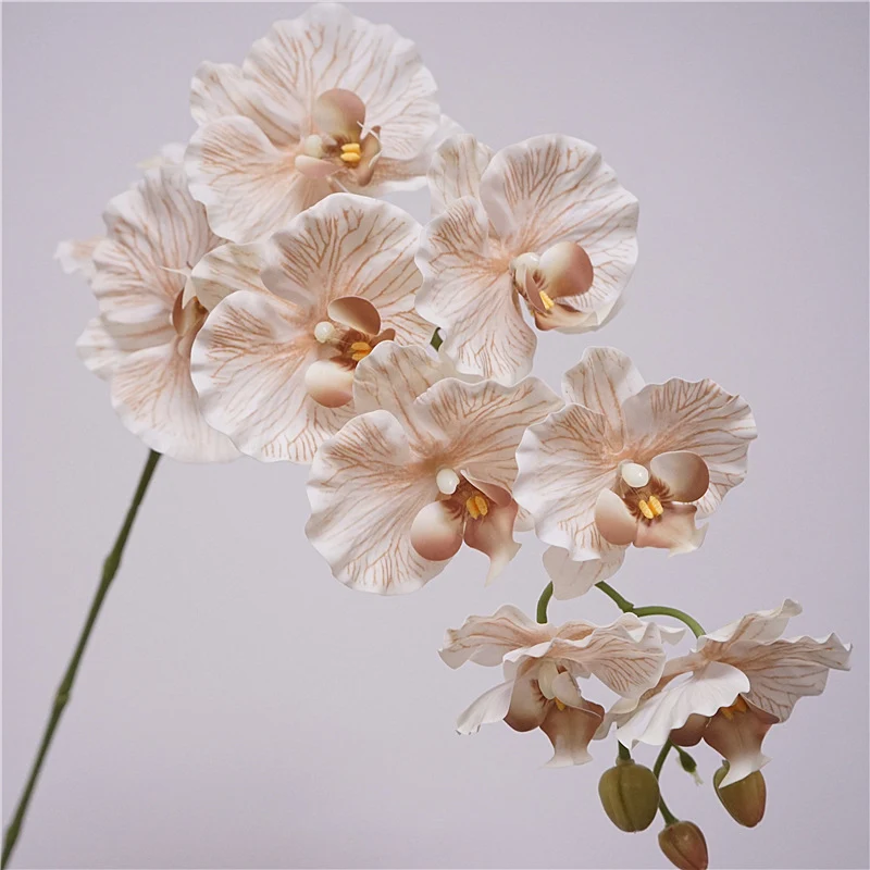 Phalaenopsis Orchidee künstlich 98 cm | 9 Blüten | Real-Touch | Kunstblume für Dekoration, Hochzeit & Floristik