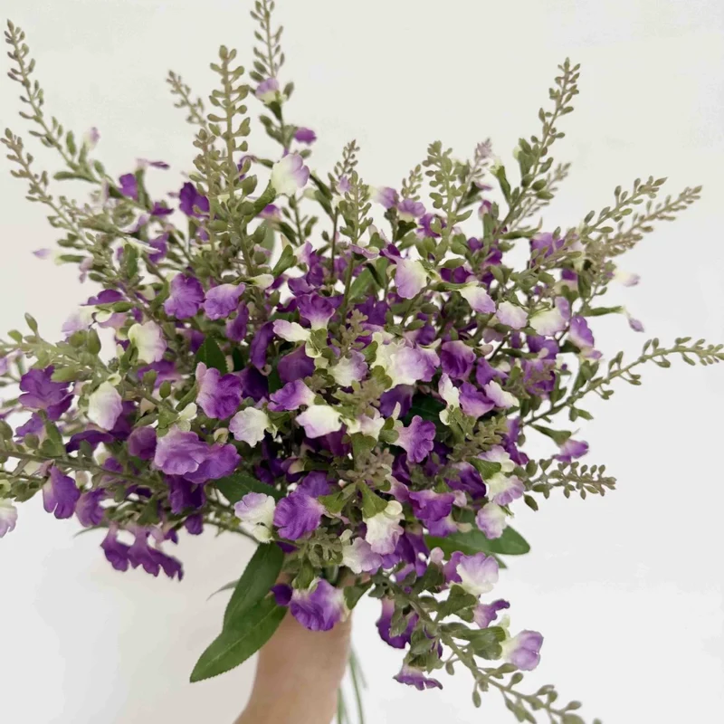 Künstlicher Ziersalbei 66 cm | Täuschend Echter Dekozweig | Kunstblume für Vase, Hochzeit & Gastronomie