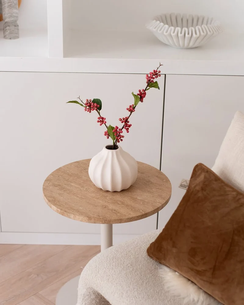 Künstlicher Zweig Beeren 64 cm rosa