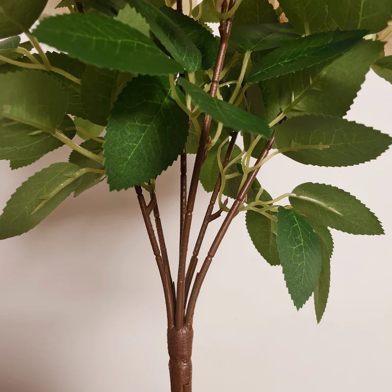 Künstlicher Rosenstrauß 35cm, Cremefarbene Seidenrosen, Hochwertige Kunstblumen für Vase, Hochzeitsdeko & Wohnkultur im Landhausstil