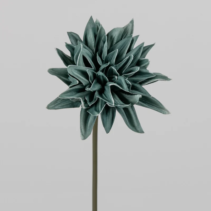 Künstliche Dahlie 37 cm, Hochwertige Stielblume in Vintage Herbstfarben, Täuschend Echte Kunstblume für Vase, Deko, Hochzeit & Gestecke