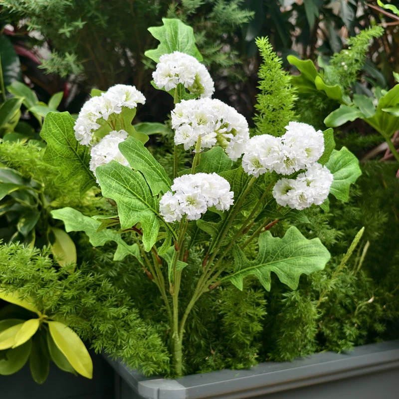 UV-Schutz Kunstblumen Vergissmeinnicht für Draußen | Wetterfester künstlicher Wildblumenstrauß für Balkon、Garten & Außenbereich | Pflegeleichte Frühlings & Sommerdeko