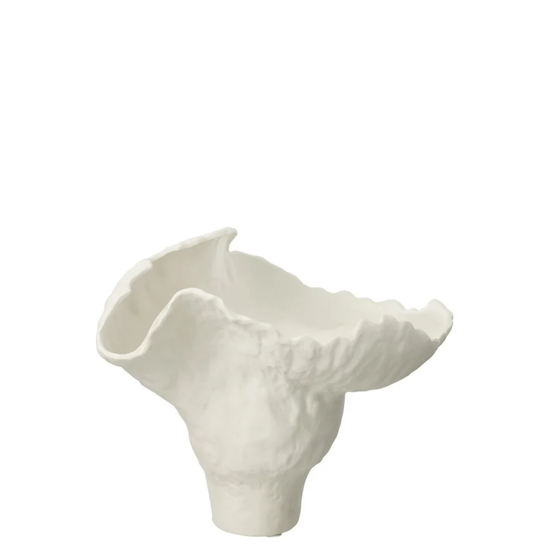 Vase Corolla – Keramik in Weiß, großzügige Form