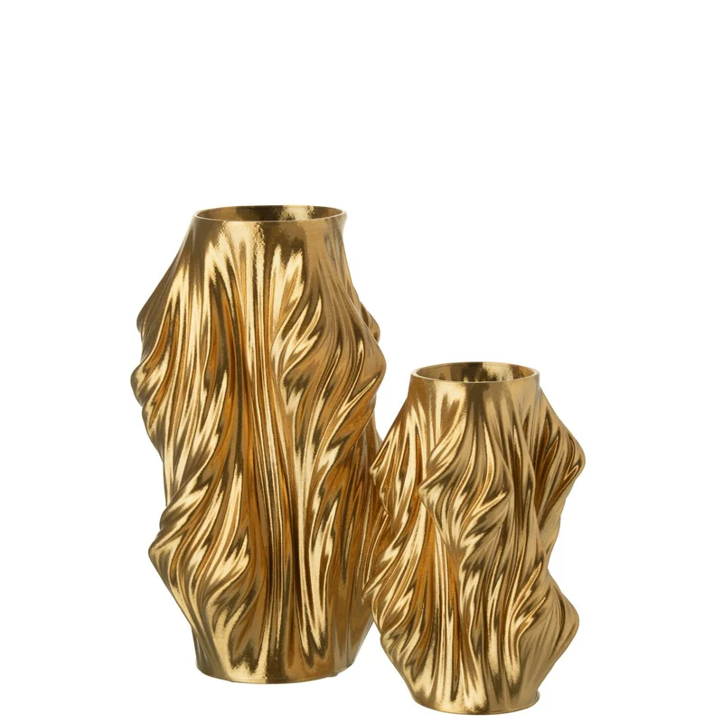Vase in Gold – edles Porzellan, großformatig
