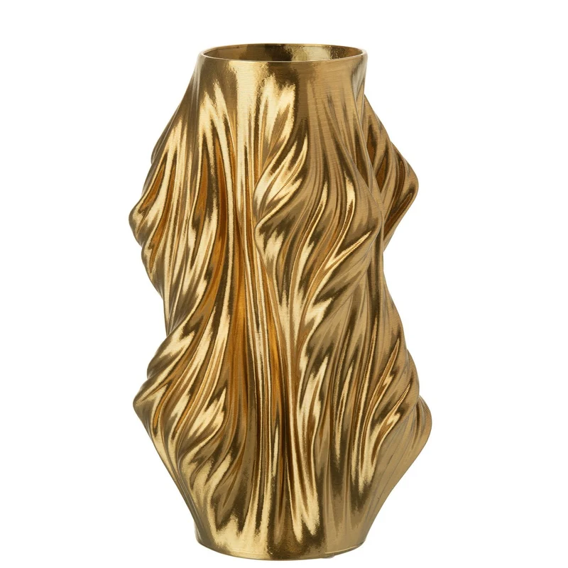 Vase in Gold – edles Porzellan, großformatig