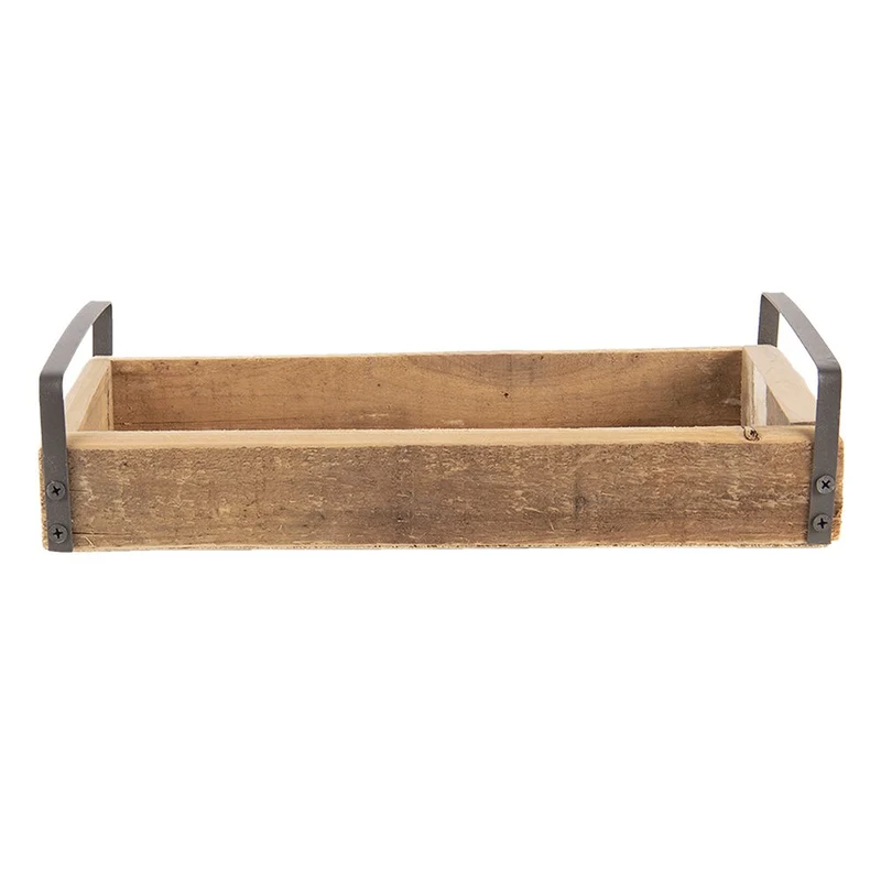 Tablett-Trio aus Holz - dreiteiliges Dekotablett-Set