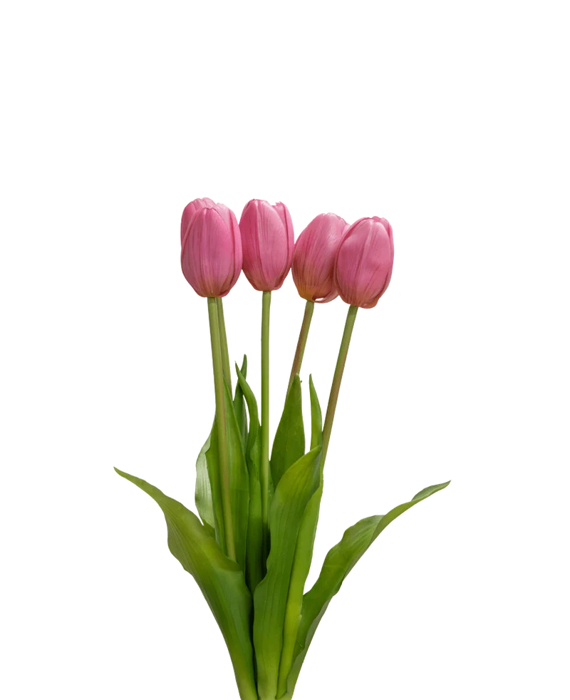 Künstlicher Tulpenstrauß Real Touch Lila 40 cm