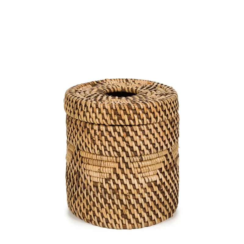 Tissue-Box im Kolonialstil - Naturbraun