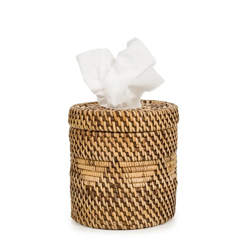 Tissue-Box im Kolonialstil - Naturbraun