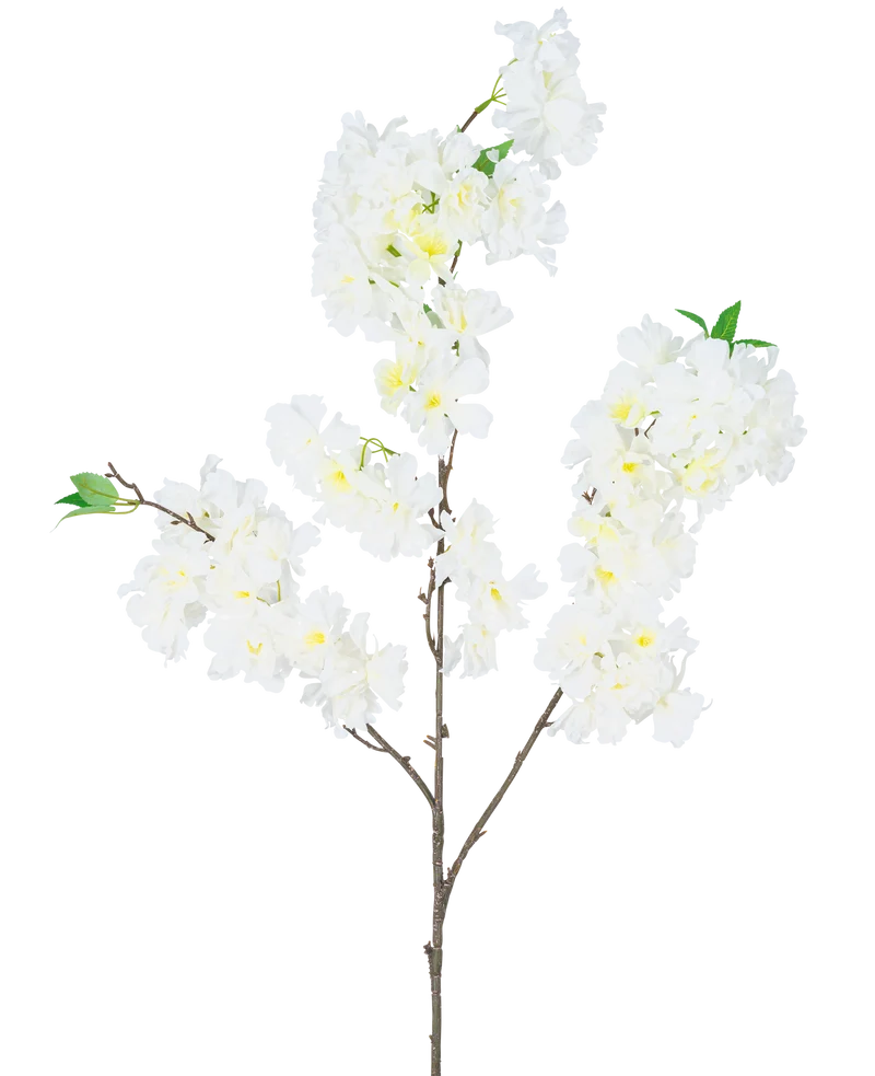 Künstliche Kirschblüte 106 cm weiß