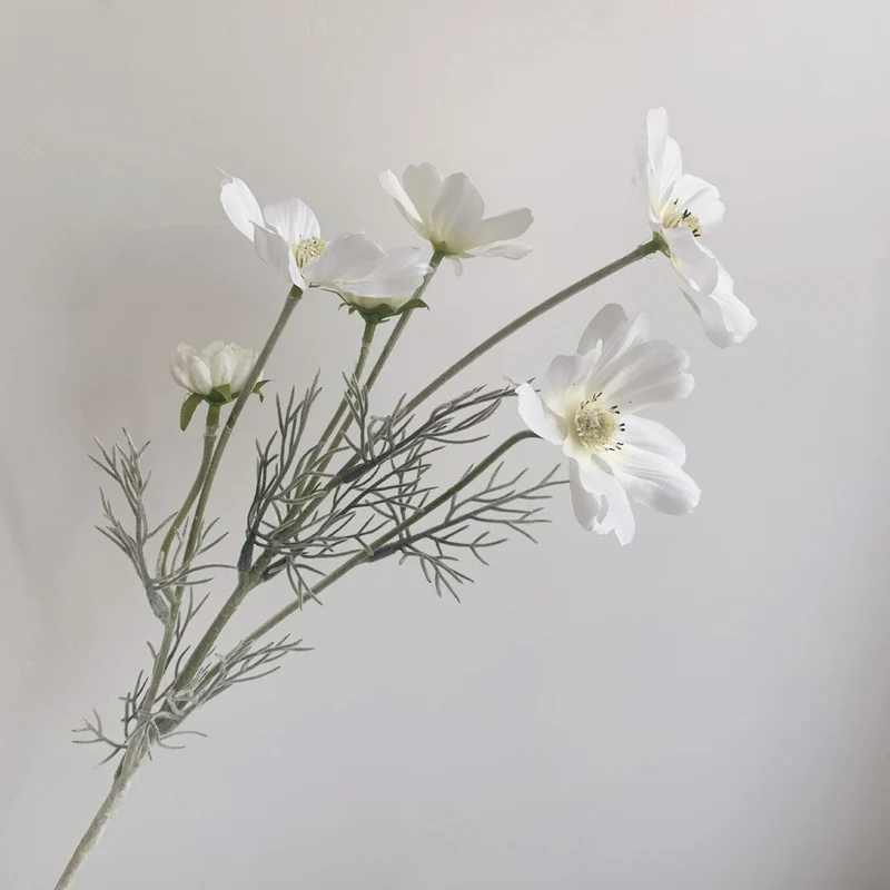 Künstliche Kunstblumen & Kosmos Pflanzen für Drinnen & Draußen – Stoffblumen Dekoration & Kunsthandwerk für Hochzeit, Bankett, Blumenparty, Zuhause, Hotel