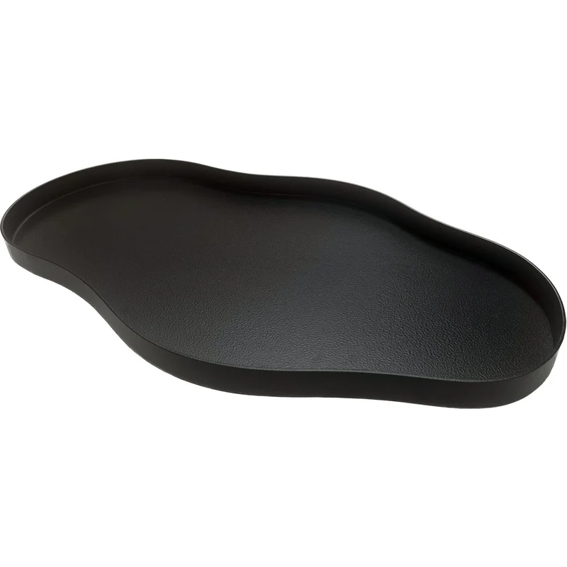 Tablett Bauru in mattem Schwarz