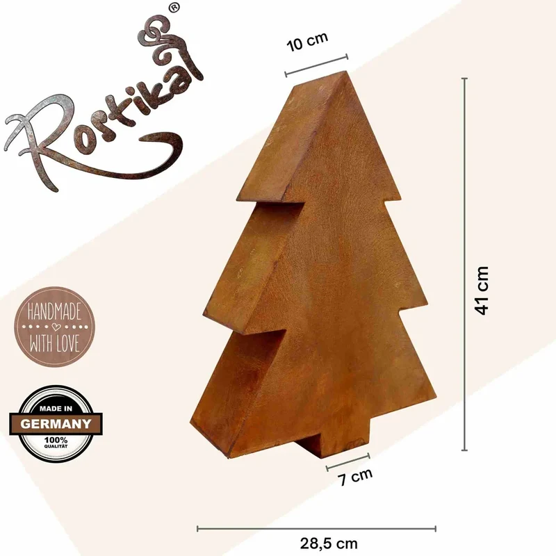 3D-Tannenbaum aus Edelrost