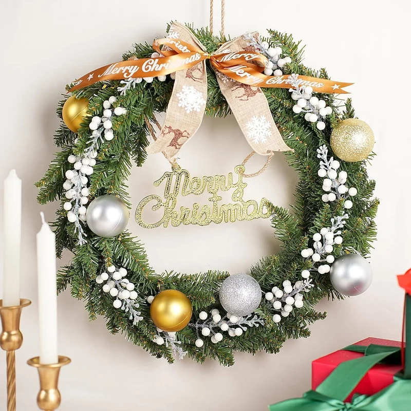 22 cm 24 Stück Glitter Künstliche Holly Beeren Stämme für Weihnachten