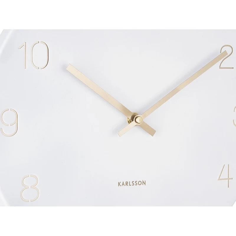 Wanduhr-Charm mit gravierten Zahlen, klein