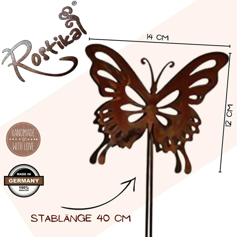 Schmetterling "Paula" aus Edelrost