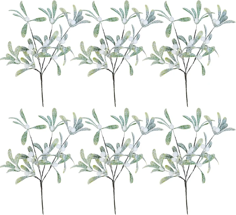 6pcs 32 cm Weihnachtliche Blumenstiele und -spitzen