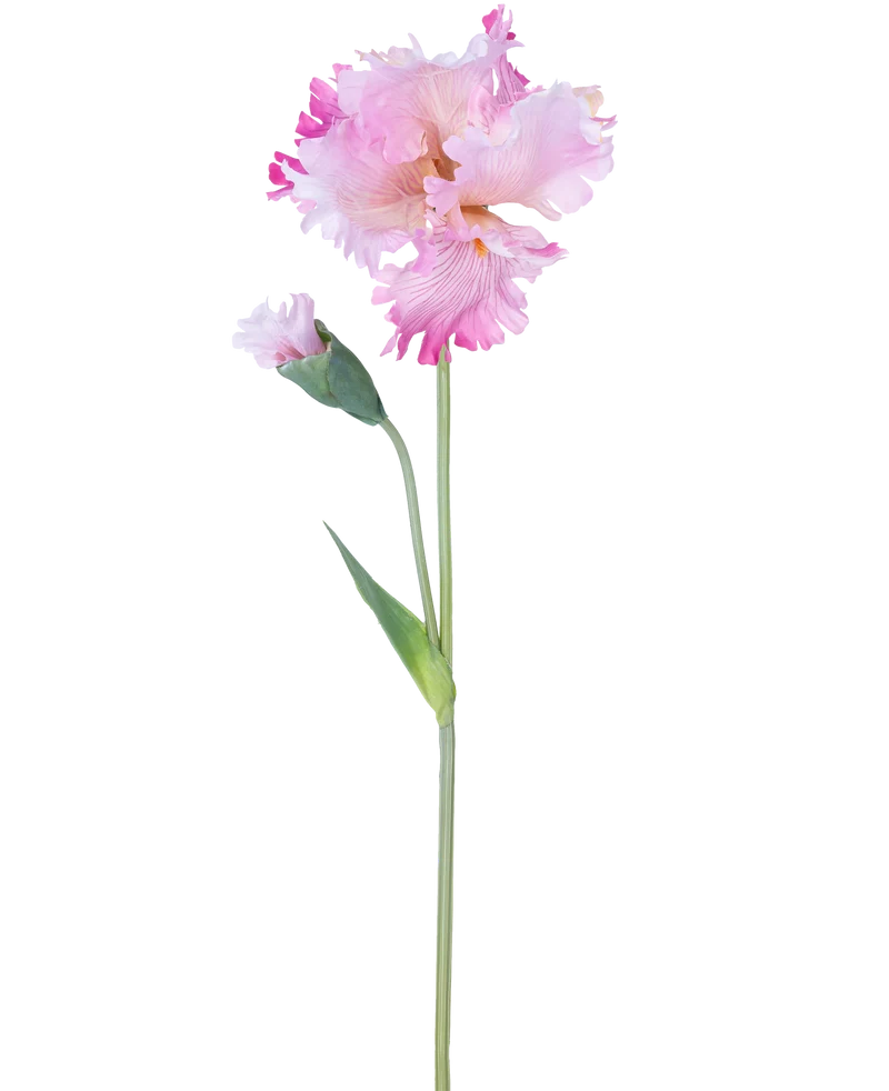 Künstliche Blume Iris 80 cm rosa