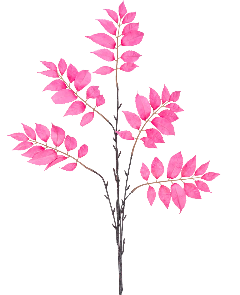 Künstlicher Farnzweig 83 cm rosa