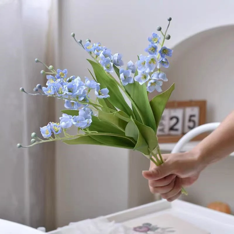 40 cm Künstliche Maiglöckchen für Blumenstrauß-, Kranz- und DIY-Dekoration