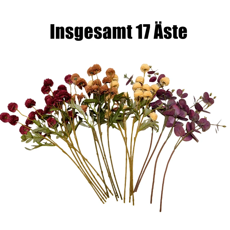 Herbstliche künstliche Seiden-Chrysanthemen-Zentrale und Herbstblumenstrauß