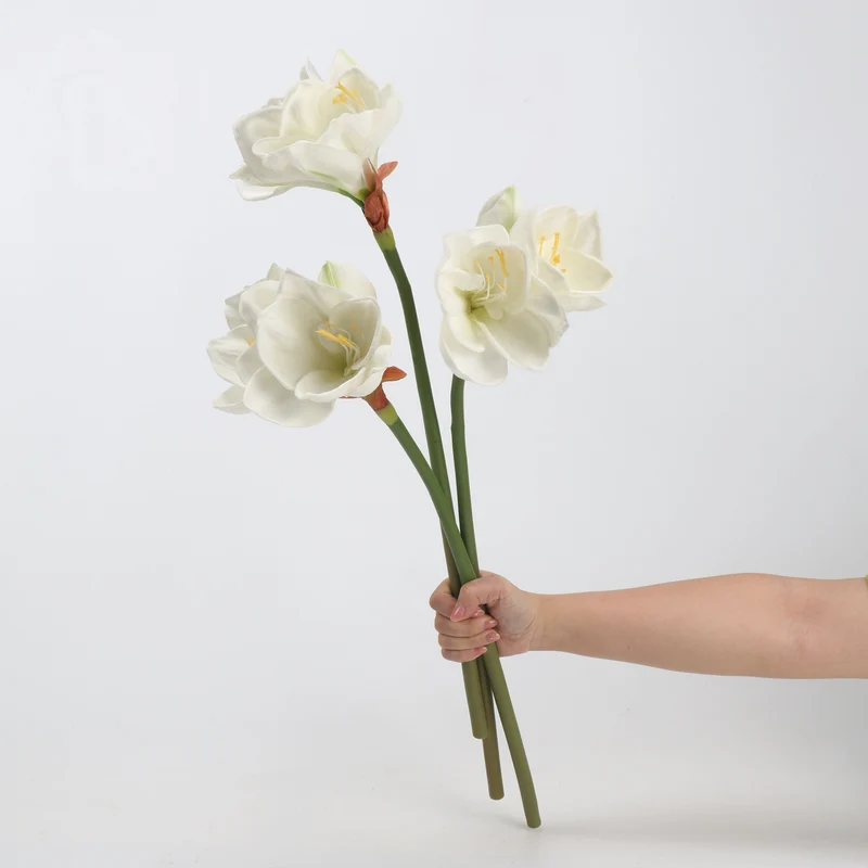 59 cm künstliche Amaryllis mit realistischem, feuchtigkeitsspürendem Griff