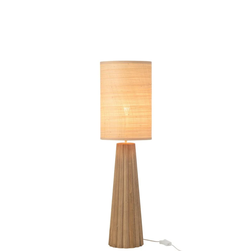 Tischlampe aus Holz in Naturoptik