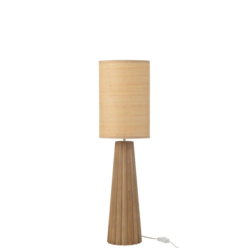 Tischlampe aus Holz in Naturoptik
