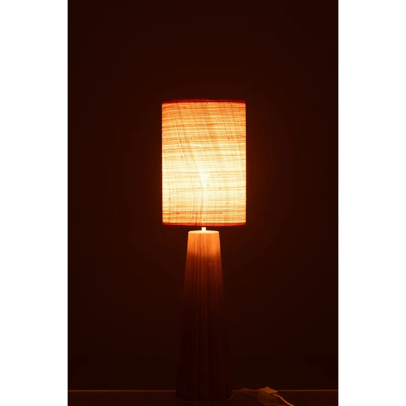 Tischlampe aus Holz in Naturoptik