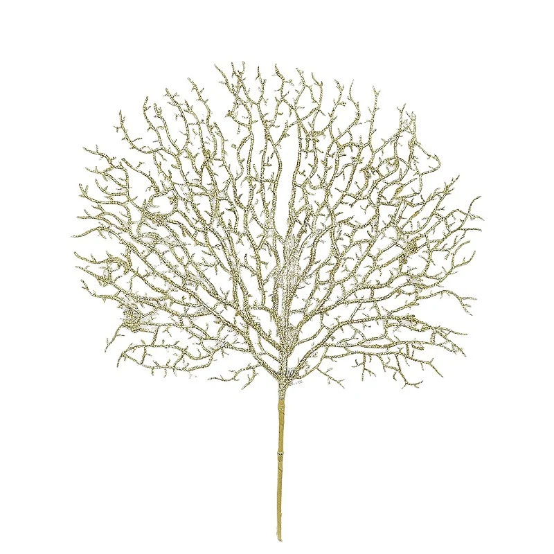 50 cm Goldene geformte Geweihzweige & Manzanita-Zweige für Festivalsdekoration