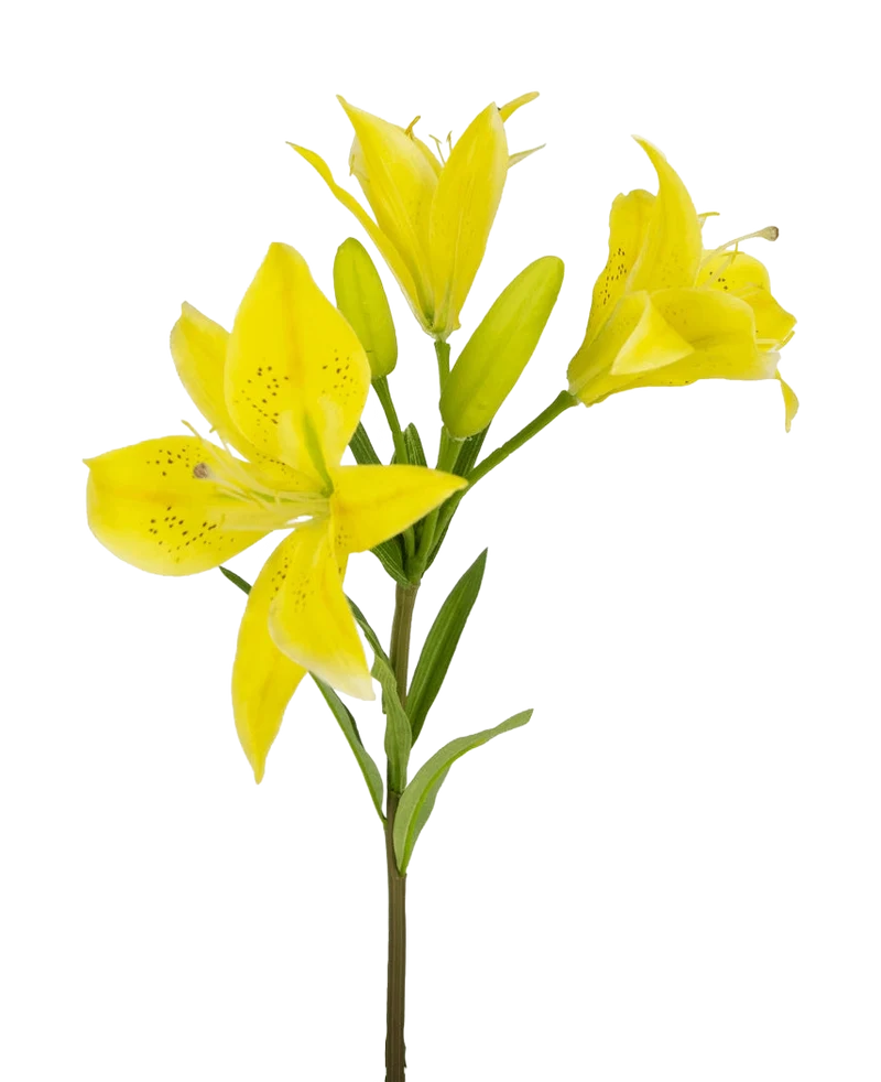 Künstliche Blume Asiatische Lilie 66 cm gelb