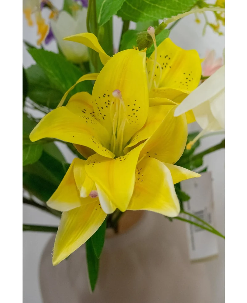Künstliche Blume Asiatische Lilie 66 cm gelb