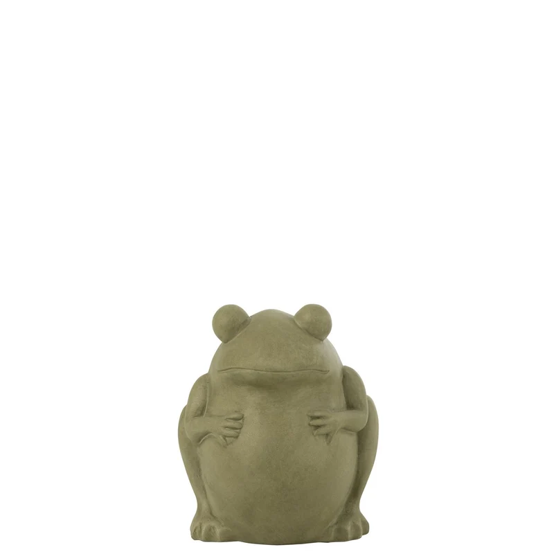 Blumentopf Frosch aus Keramik, Grün