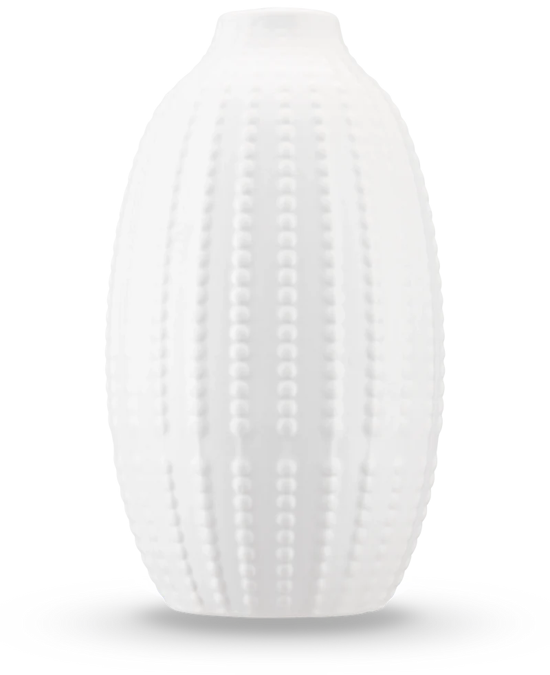 Vase Little Flora 21 cm Elfenbeinweiß