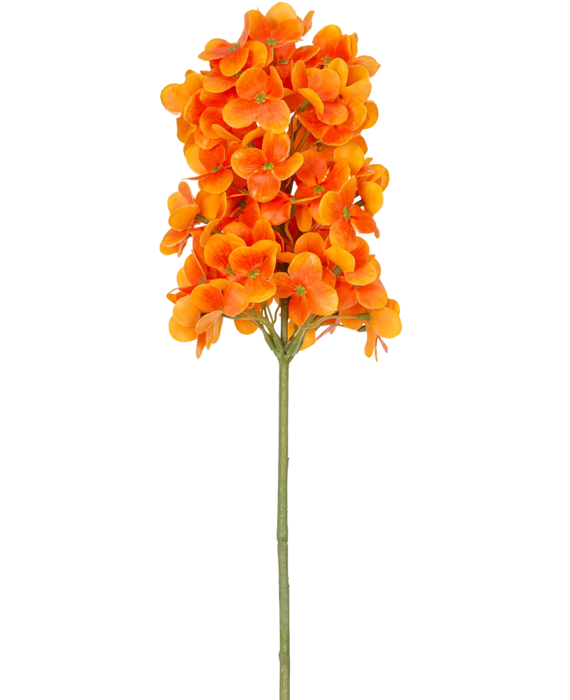 Künstliche Blume Schneeball Real Touch Orange 58 cm