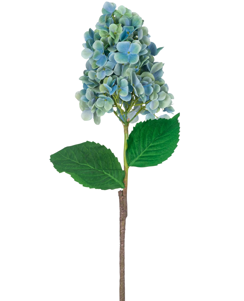 Künstliche Hortensie 93 cm blau