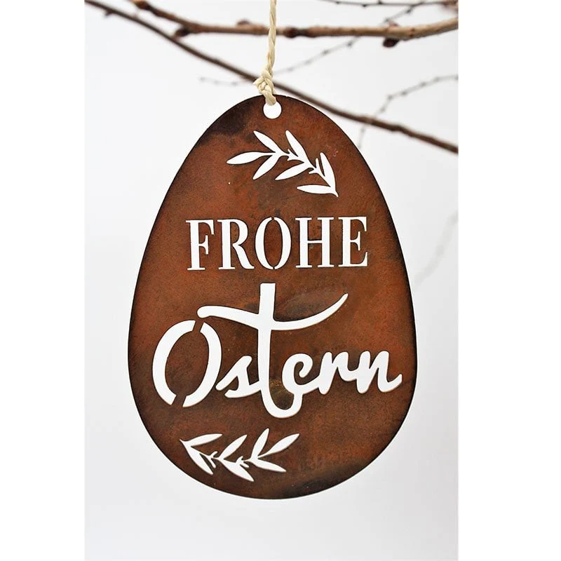 Ostereier-Hängedeko „Frohe Ostern“ im 3er Set
