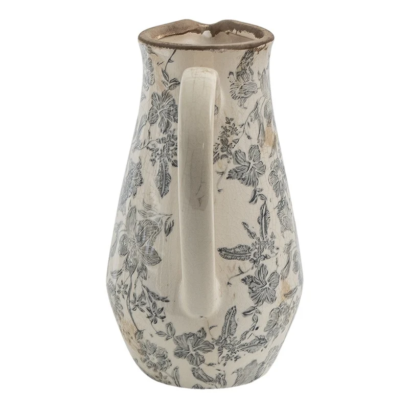 Dekorativer Krug in Grau und Beige