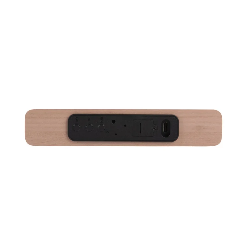 Retro-Wecker Flat LED mit Holzrahmen