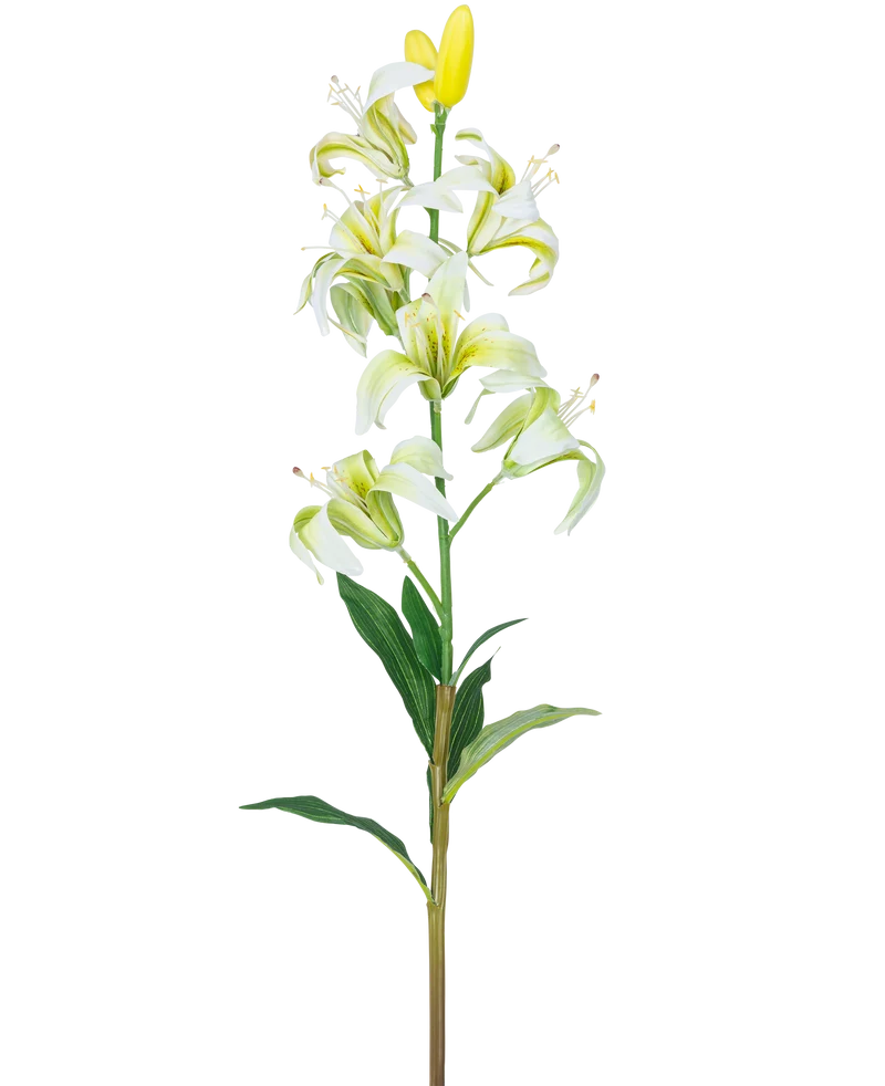 Künstliche Blume Martagon Lilie 78 cm weiß