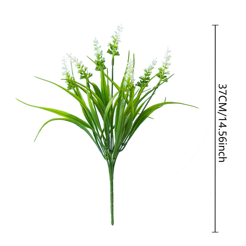 12er Set Kunst-Lavendel – wetterfest & UV-beständig, täuschend echt für Balkon & Garten