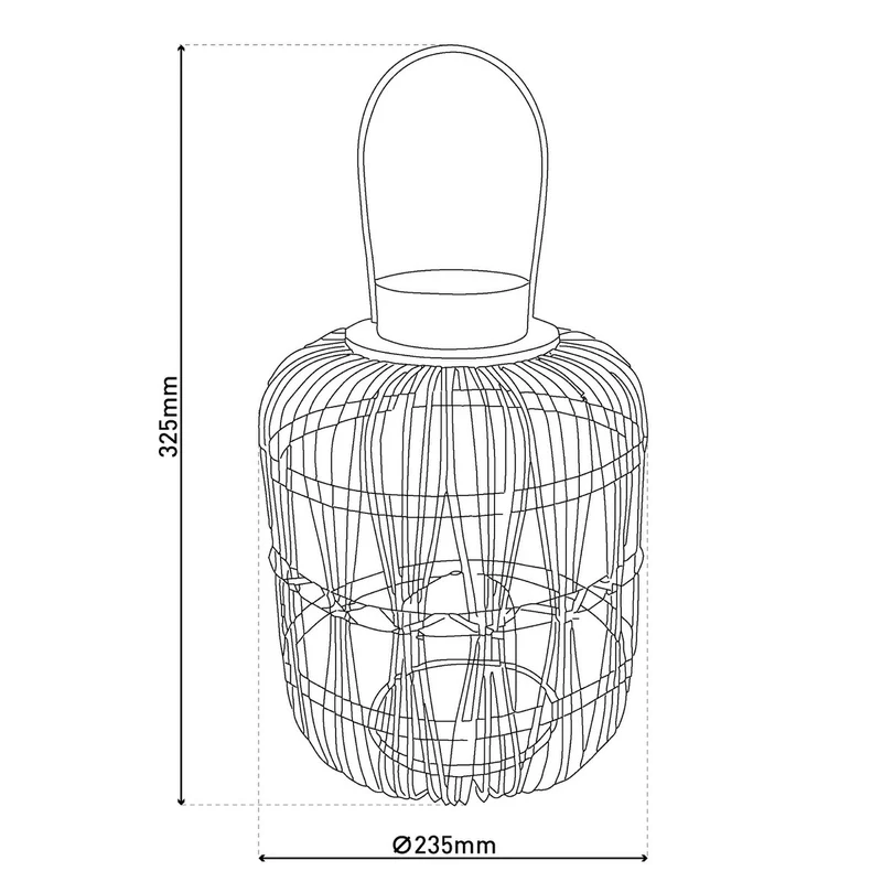 LED Dekoleuchte "KORBINIAN" H: 32,5 cm
