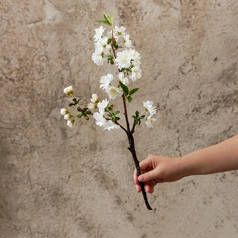 3er Set Künstliche Kirschblütenzweige (49 cm) – Frühlingsdeko für Zuhause & Sakura-Arrangements