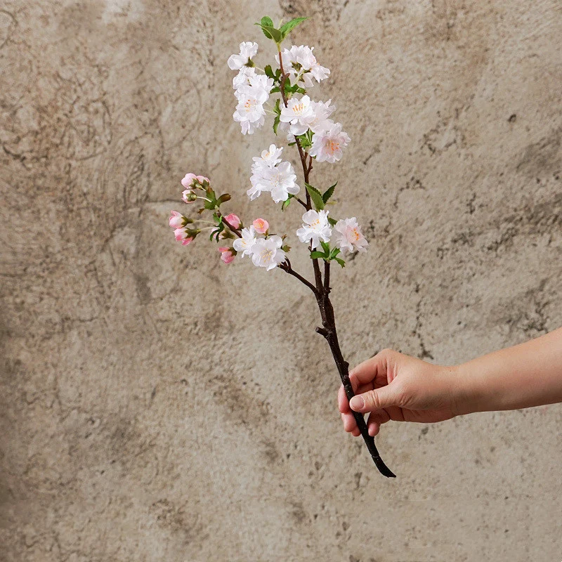 3er Set Künstliche Kirschblütenzweige (49 cm) – Frühlingsdeko für Zuhause & Sakura-Arrangements