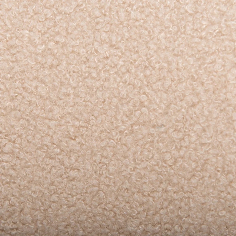 Tischleuchte "FLUFFY" mit Textilschirm und -fuß in Almond, E27, ca. 31 cm hoch