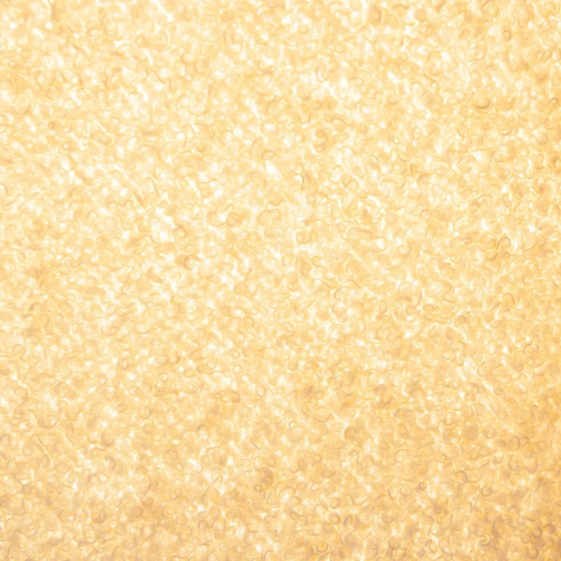 Tischleuchte "FLUFFY" mit Textilschirm und -fuß in Almond, E27, ca. 31 cm hoch