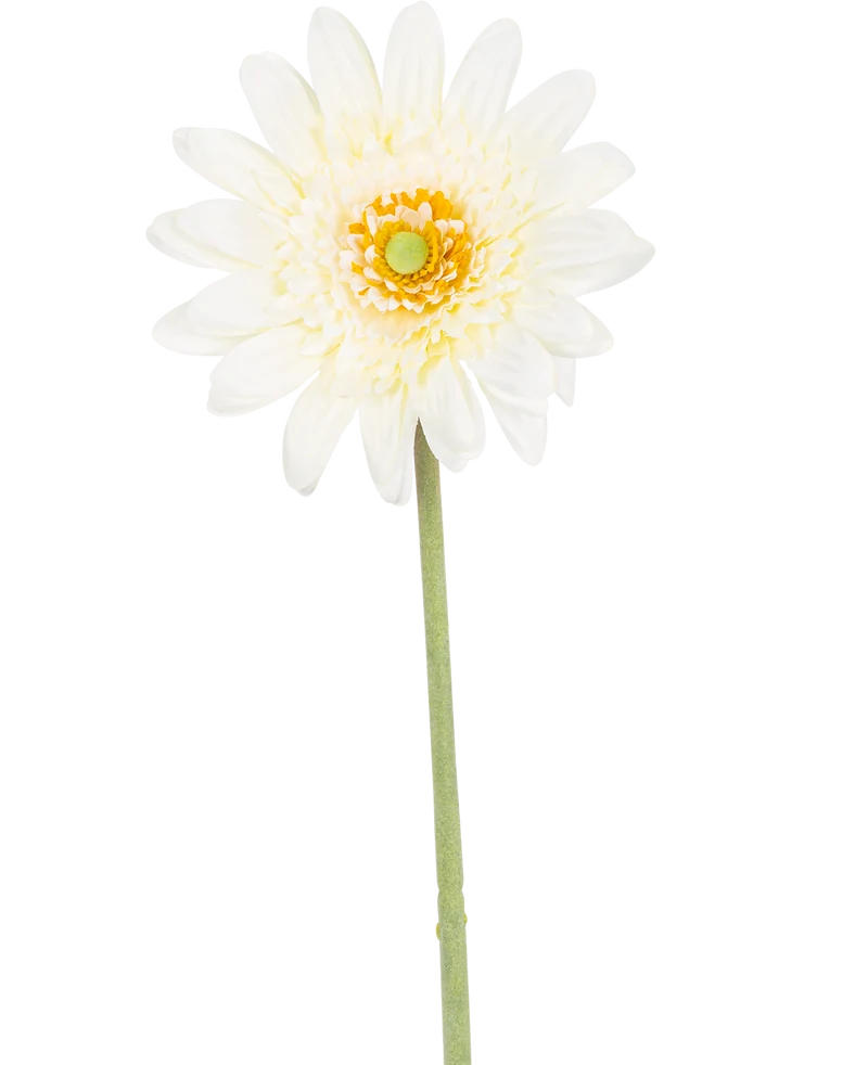Künstliche Gerbera 53 cm weiß