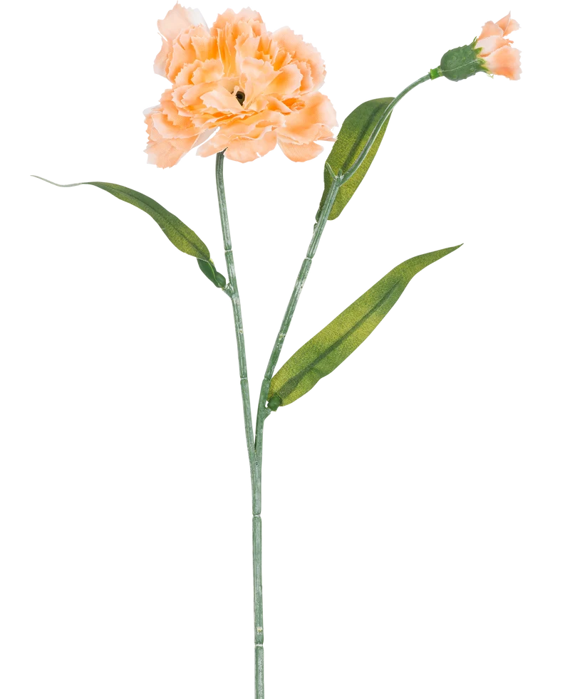 Künstliche Blume Nelke 40 cm Pfirsich
