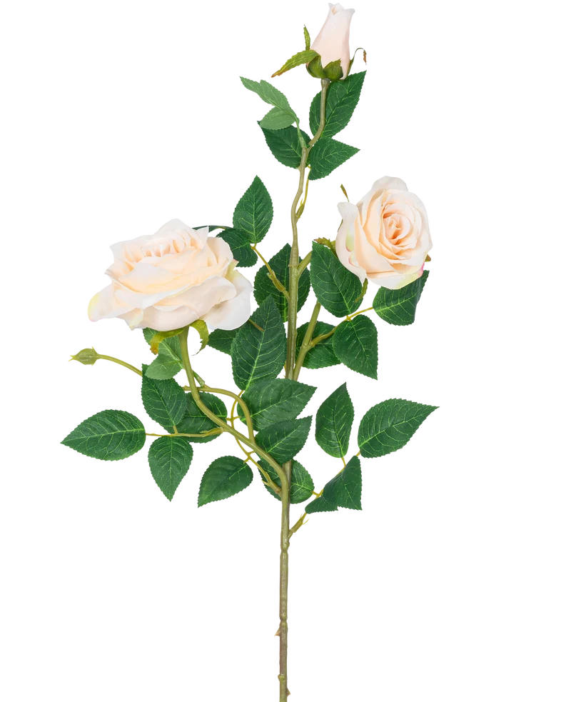 Künstliche Rose Neo deluxe 68 cm beige