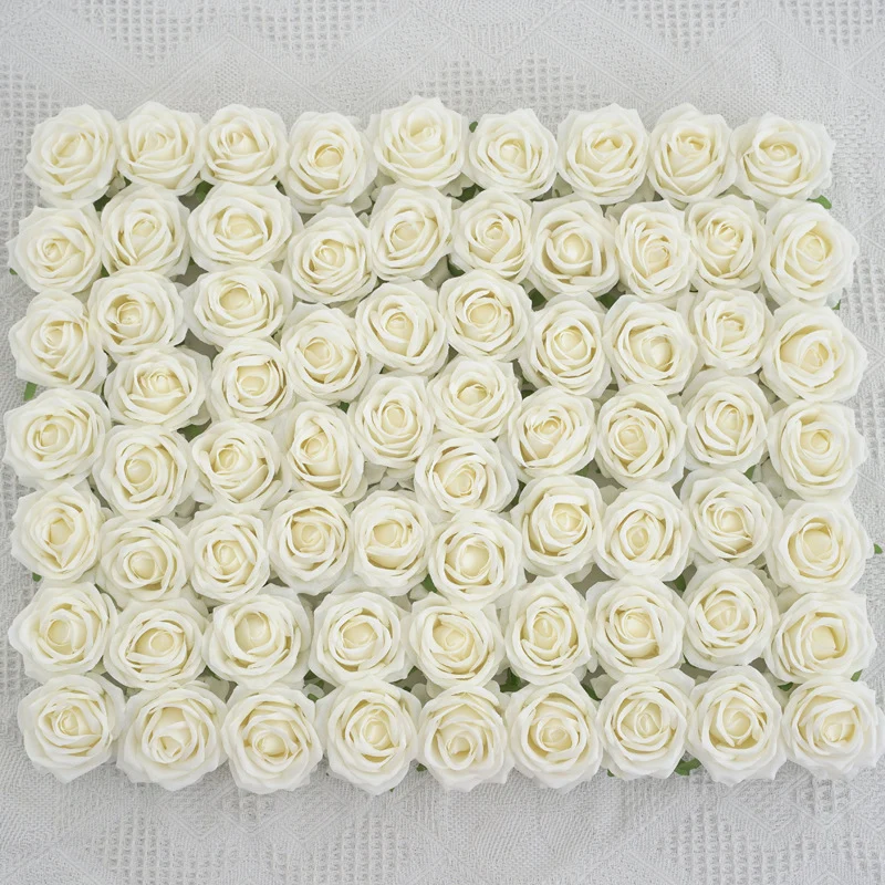 50 Stück künstliche Rosenköpfe – Seidenblumen für DIY, Hochzeitsdeko & Bastelarbeiten